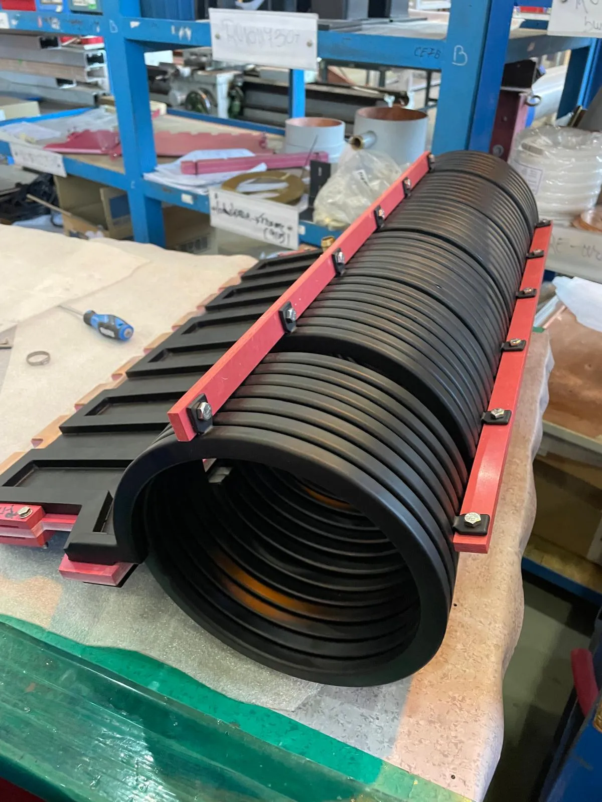 Copper Coil Powder Coated